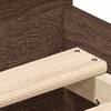 vidaXL Rama łóżka z wezgłowiem i zanóżkiem, brązowy dąb, 75x190 cm