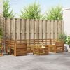 vidaXL Zestawy sof 8 pcs Naturalny Lite Drewno Akacji