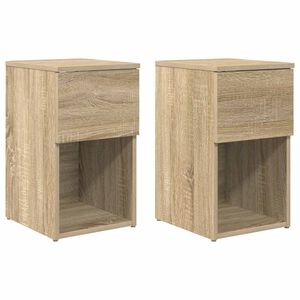 vidaXL Szafka pod ł&oacute;żko 2 szt. dąb Sonoma 29 x 31,5 x 49 cm