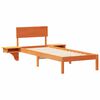 vidaXL Ramka ł&oacute;żka Woskowy Brąz 75 x 190 cm Lite drewno sosnowe