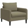 vidaXL Fotel XL Khaki Welur