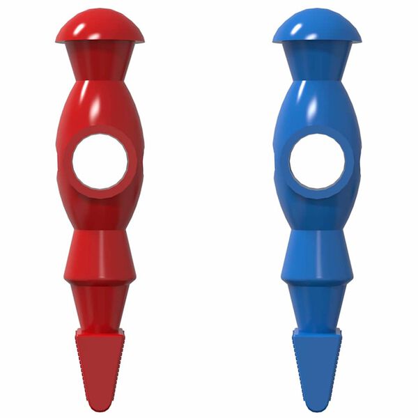 vidaXL Gracze do stołu do piłki nożnej 22 pcs Niebieski i Czerwony