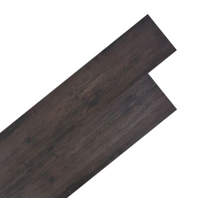 vidaXL Panele podłogowe z PVC, 4,46 m², 3 mm, ciemny brąz
