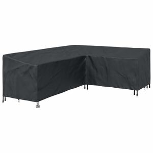 vidaXL Pokrowiec na meble 260 x 210 x 80 cm Tkanina Oxford 420D Czarny
