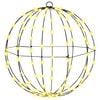 vidaXL Piłka Ciepła biel 40 x 40 x 42 cm Metal 120 LED