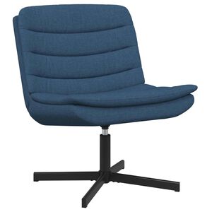 vidaXL Fotel obrotowy Niebieski 63 x 75 x 76 cm tkanina