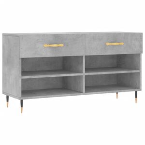 vidaXL Ławka z miejscem na buty, szarość betonu, 102x35x55 cm