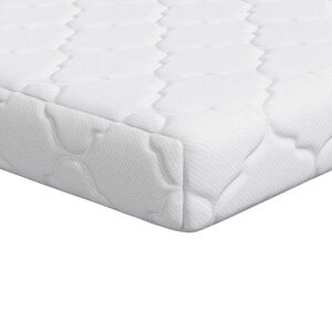 vidaXL Materac Biały 60 x 120 cm Tkanina żakardowa
