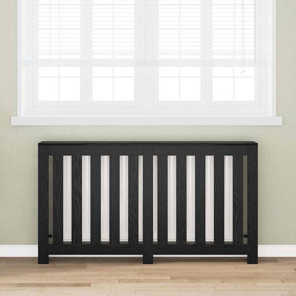 vidaXL Pokrywa Grzejnika Czarny Dąb 149 x 20 x 82 cm