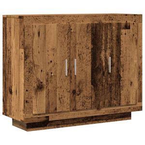 vidaXL Komoda, stare drewno, 92x35x75 cm, materiał drewnopochodny