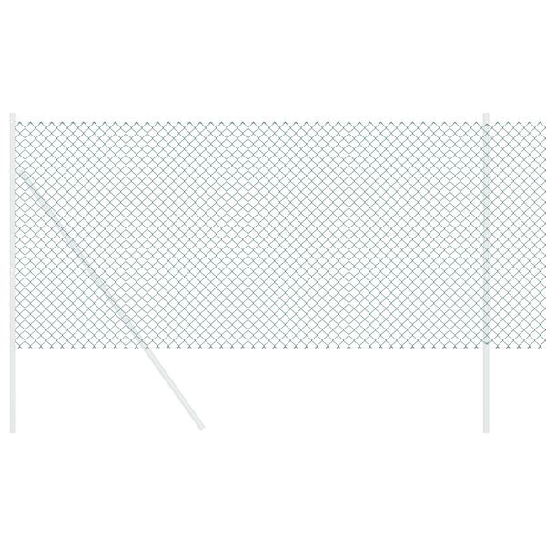 vidaXL Ogrodzenie łańcuchowe Zielony 25 x 0,8 m Stal