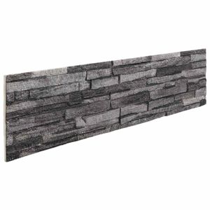 vidaXL Panele ścienne 10 szt. 100 x 25 cm Antracyt Pianka EPS