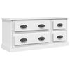 vidaXL Szafka pod TV, biała, 100x35,5x45 cm, materiał drewnopochodny