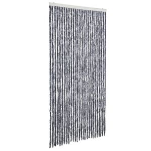vidaXL Zasłona przeciwko owadom, srebrna, 118x220 cm, szenil