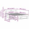 vidaXL Ramka ł&oacute;żka z szufladą Brązowy 160 x 200 cm Lite drewno sosnowe