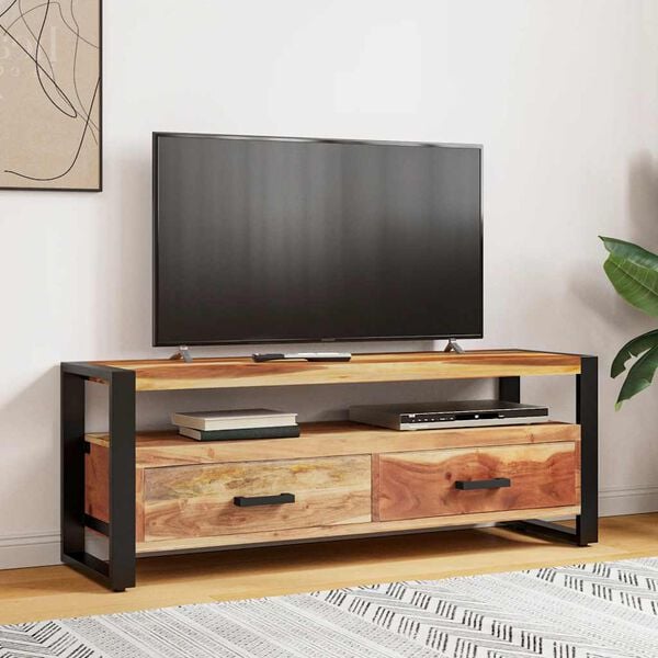 vidaXL Szafka pod TV, 120x35x45 cm, drewno z miodowym wykończeniem