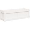 vidaXL Donica ogrodowa, biała, 90x31x31 cm, lite drewno sosnowe