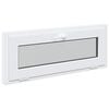 vidaXL Okno piwniczne RISOR 100 x 40 cm PVC i szkło Biały