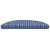 vidaXL Samoprzylepne maty na schody 15 pcs Niebieski 56 x 17 x 3 cm