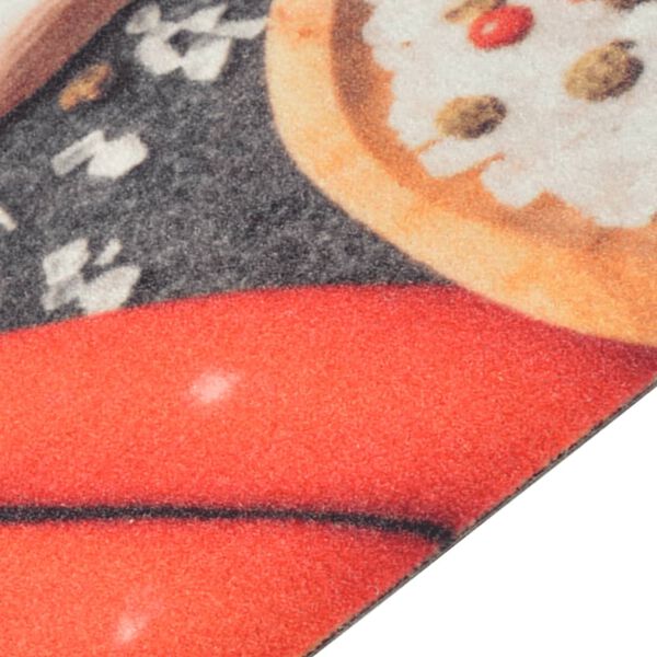 vidaXL Dywanik kuchenny, wz&oacute;r w warzywa, 60x300 cm, aksamit