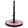 vidaXL Okrągła podstawa pod parasol, terakotowo-biała, 12 kg
