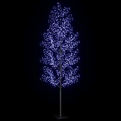 vidaXL Drzewko świecące na niebiesko, 1200 LED, kwiat wiśni, 400 cm