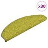 vidaXL Maty na schody 30 szt. 65x21x4 cm Zielone p&oacute;łokrągłe duże