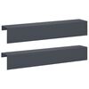 vidaXL Profil nakładkowy ogrodowy 2 szt. 100 x 20 x 15 cm Stal
