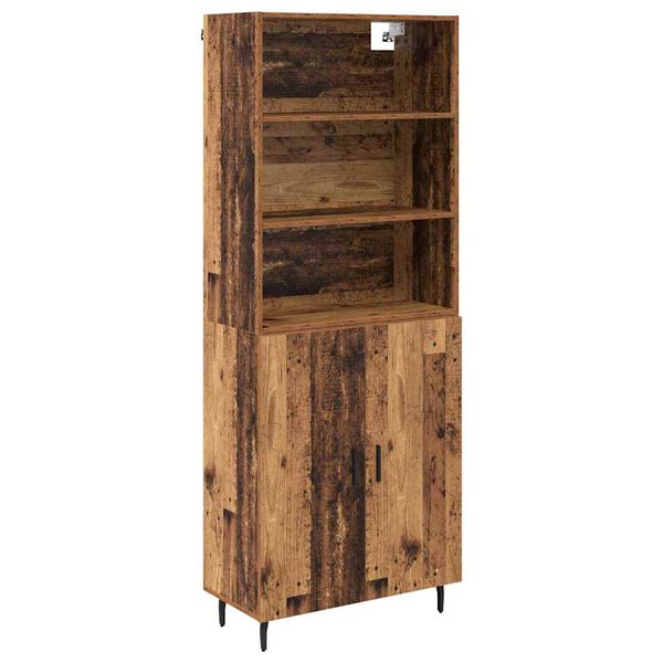 vidaXL Highboard Stare drewno 69,5 x 34 x 180 cm