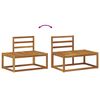 vidaXL Zestaw sof na zewnątrz 2 pcs Naturalny 182,5 x 63 x 73 cm