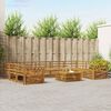 vidaXL Zestawy sof 10 pcs Naturalny Lite Drewno Akacji