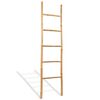 vidaXL Bambusowa drabinka na ręczniki, 5 szczebli, 150 cm