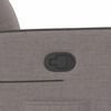 vidaXL Fotel rozkładany, kolor taupe, obity tkaniną