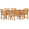 vidaXL Zestaw do jadalni w ogrodzie 7 pcs Brązowy Lite Drewno Akacji