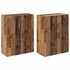 vidaXL Szafka ścienna 2 pcs Stare drewno 69,5 x 34 x 90 cm