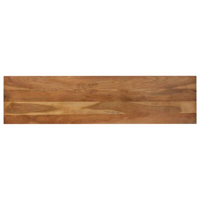 vidaXL Ławka do jadalni z drewna akacjowego i stali, 160 x 40 x 45 cm