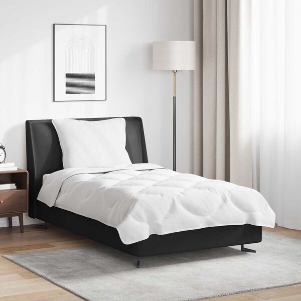 vidaXL Zestaw kołder z poduszką 2 pcs Biały Mikrofibra