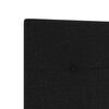 vidaXL Zagł&oacute;wek Z zagł&oacute;wkiem Czarny 160 cm Sk&oacute;ra ekologiczna