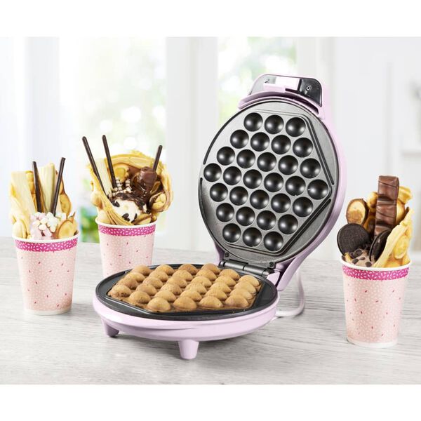 Bestron Gofrownica bąbelkowa ABWM300P, 700 W, r&oacute;żowa