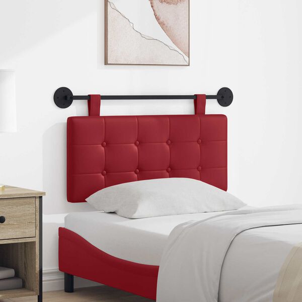 vidaXL Wisząca Głowa Czerwone wino 100 x 55 x 5 cm Sk&oacute;ra ekologiczna