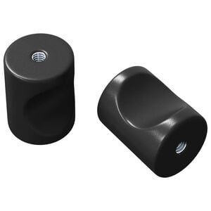 vidaXL Gałka meblowa 2 szt. Czarny 18 x 23 mm Żelazo
