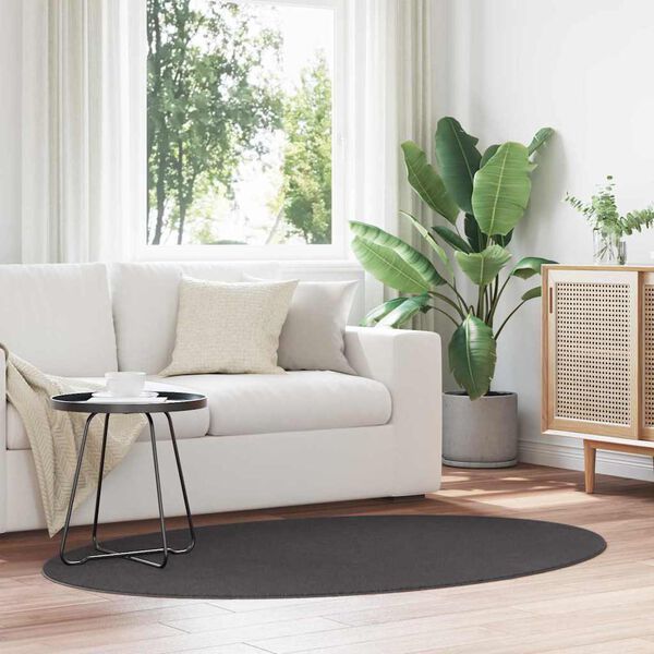 vidaXL Dywan HUARTE Antracyt 100 x 200 cm 100% poliester