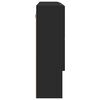 vidaXL Szafka z lustrem Czarny 80 x 17 x 55 cm Materiał drewnopochodny