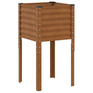 vidaXL Donica ogrodowa 45x45x88 cm Stal nierdzewna