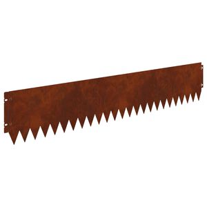 vidaXL Krawężnik do trawnika 20 szt. 103 x 20 cm Stal Rdzawy