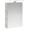 vidaXL Szafka z lustrem do łazienki Betonowy szary 50 x 14,5 x 70 cm