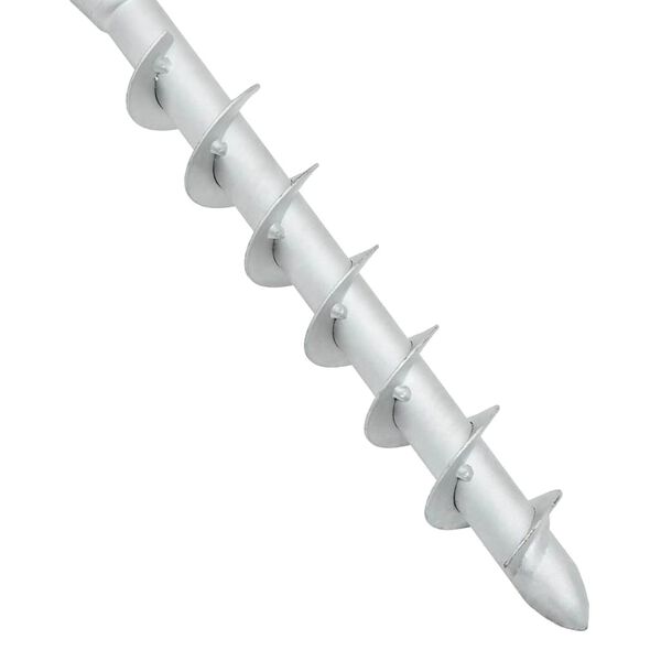 vidaXL Podstawa pod parasol, wkręcana w ziemię, 16x16x52 cm, stal