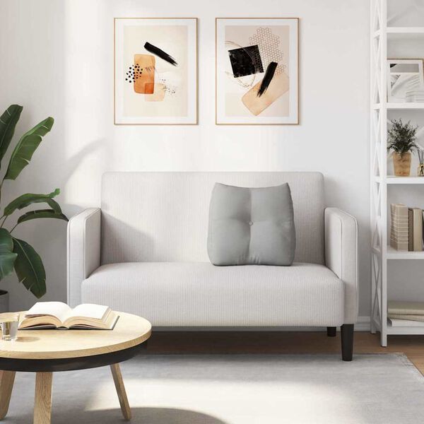 vidaXL Poduszka na plecy Szary chmur 45 x 24 x 50 cm tkanina