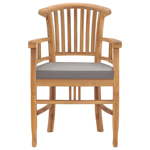 vidaXL 3-cz. zestaw mebli ogrodowych z poduszkami, lite drewno tekowe