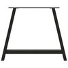 vidaXL Nogi do stołu jadalnego w kształcie litery A 2 szt. Czarne 90x(72-73) cm Stal